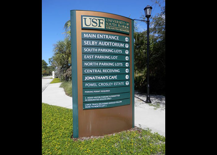 In Venice, International Sign is ready to help you with your aluminum signage needs or requirements. International Sign specializes in the design, manufacture, installation of University Monument Sign in all of Sarasota county, International Sign is ready to serve your sign manufacturers needs. Here to serve you International Sign does business in Venice in Sarasota county FL. Area codes we service include the  area code and the 
34292 zip code.