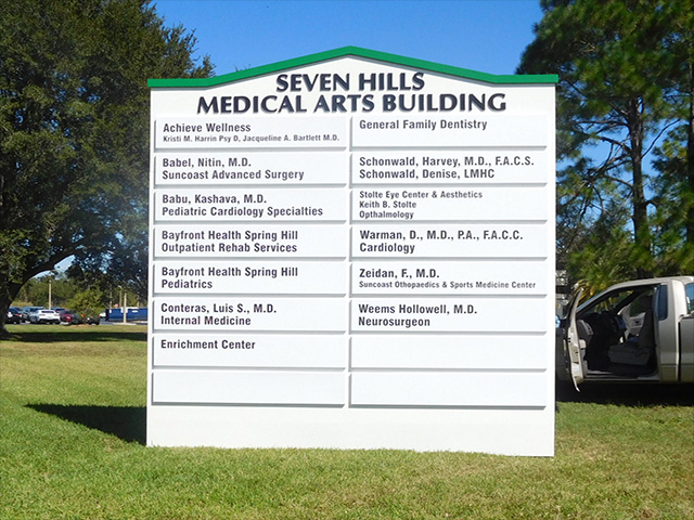 Medical Arts Directory Monument Sign